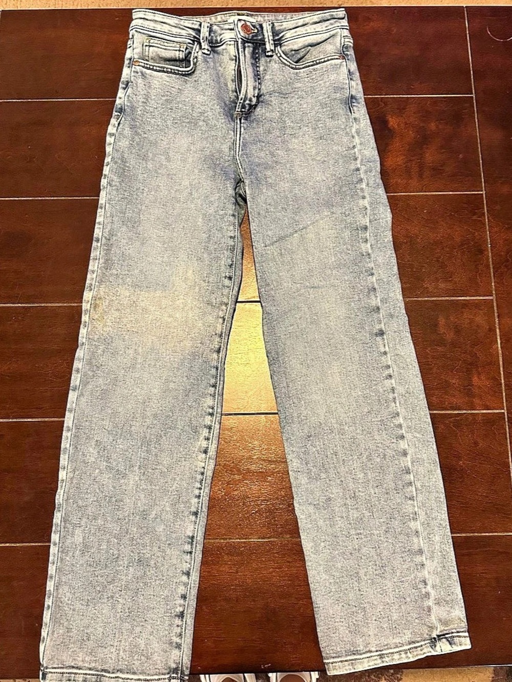 LC Lauren Conrad High Rise Straight Leg Jeans